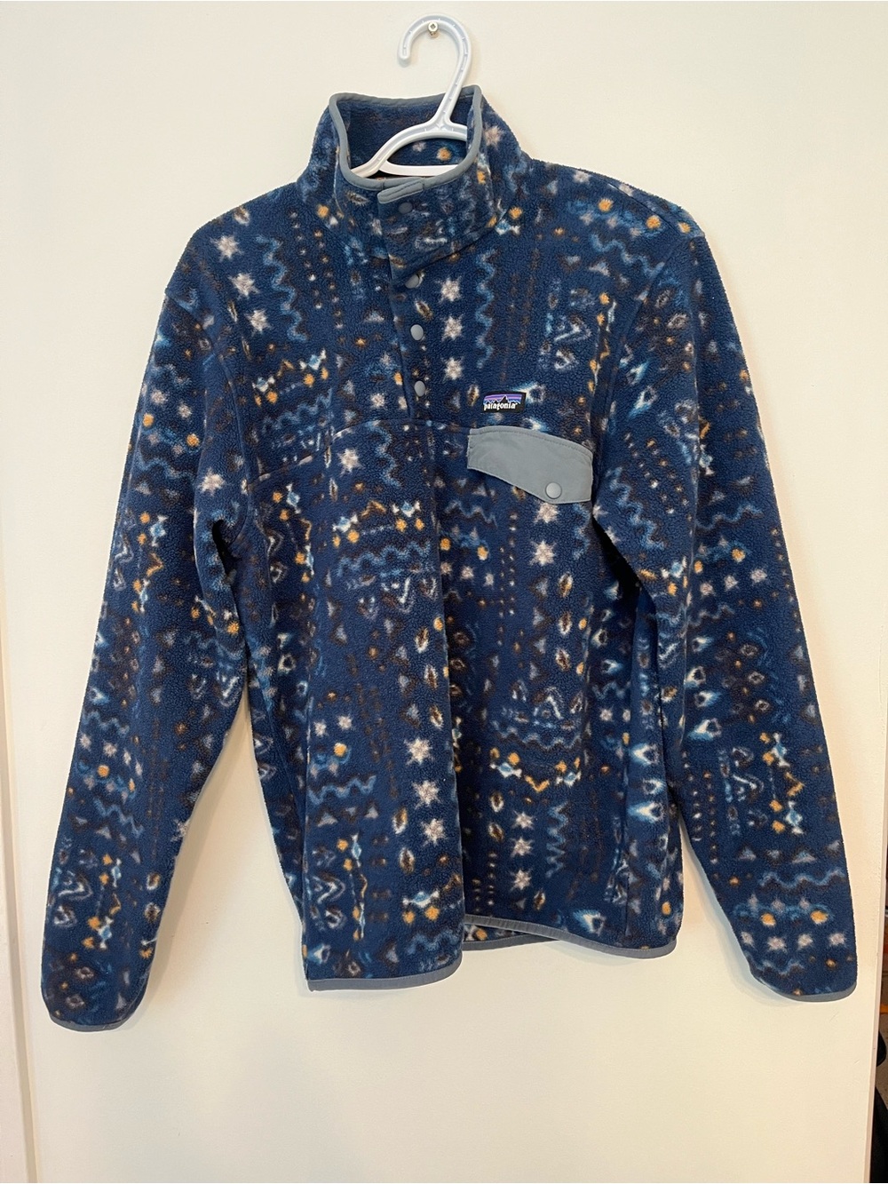 PatagoniaNavy Printed Fleece Jacket